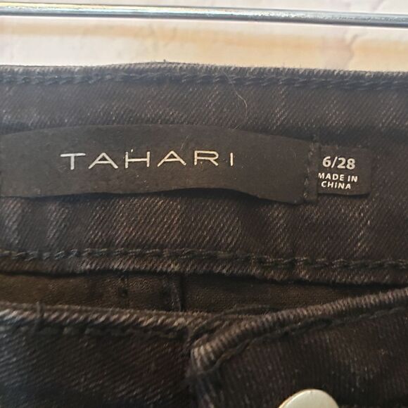 TAHARI OLIVIA Mid-Rise Slim Straight Leg Jeans - Picture 4 of 8